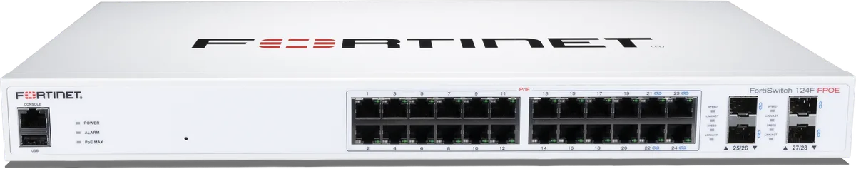 FortiSwitch-124F-FPOE — front-top