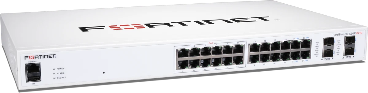 FortiSwitch-124F-POE, side2