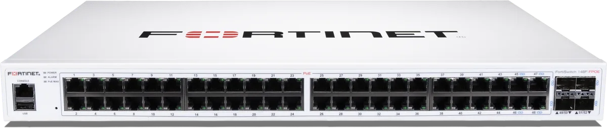 FortiSwitch-148F-FPOE — front-top